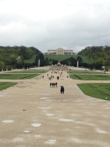 Gardens at Schonbrunn Palace in Vienna, Austria