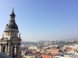 View from the bell tower of St. Stephen's in Budapest, Hungary