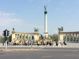 Hero Square in Budapest, Hungary
